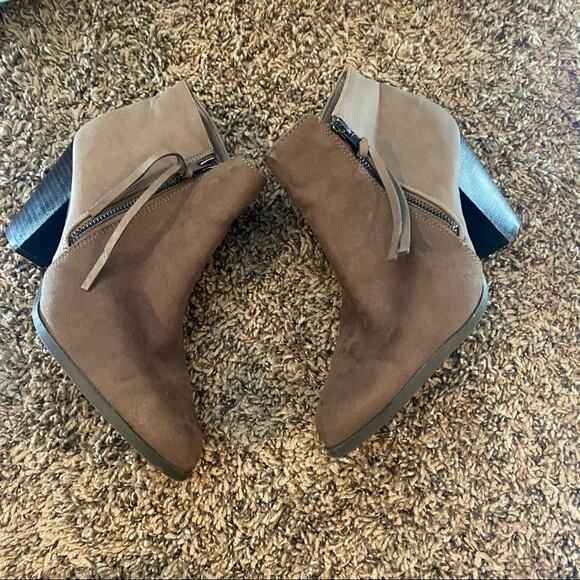 Lulu’s Two Tone Zipper Ankle Booties Approx Size 6 - Picture 11 of 13
